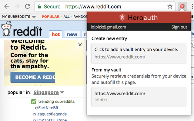 Heroauth Extension chrome谷歌浏览器插件_扩展第2张截图