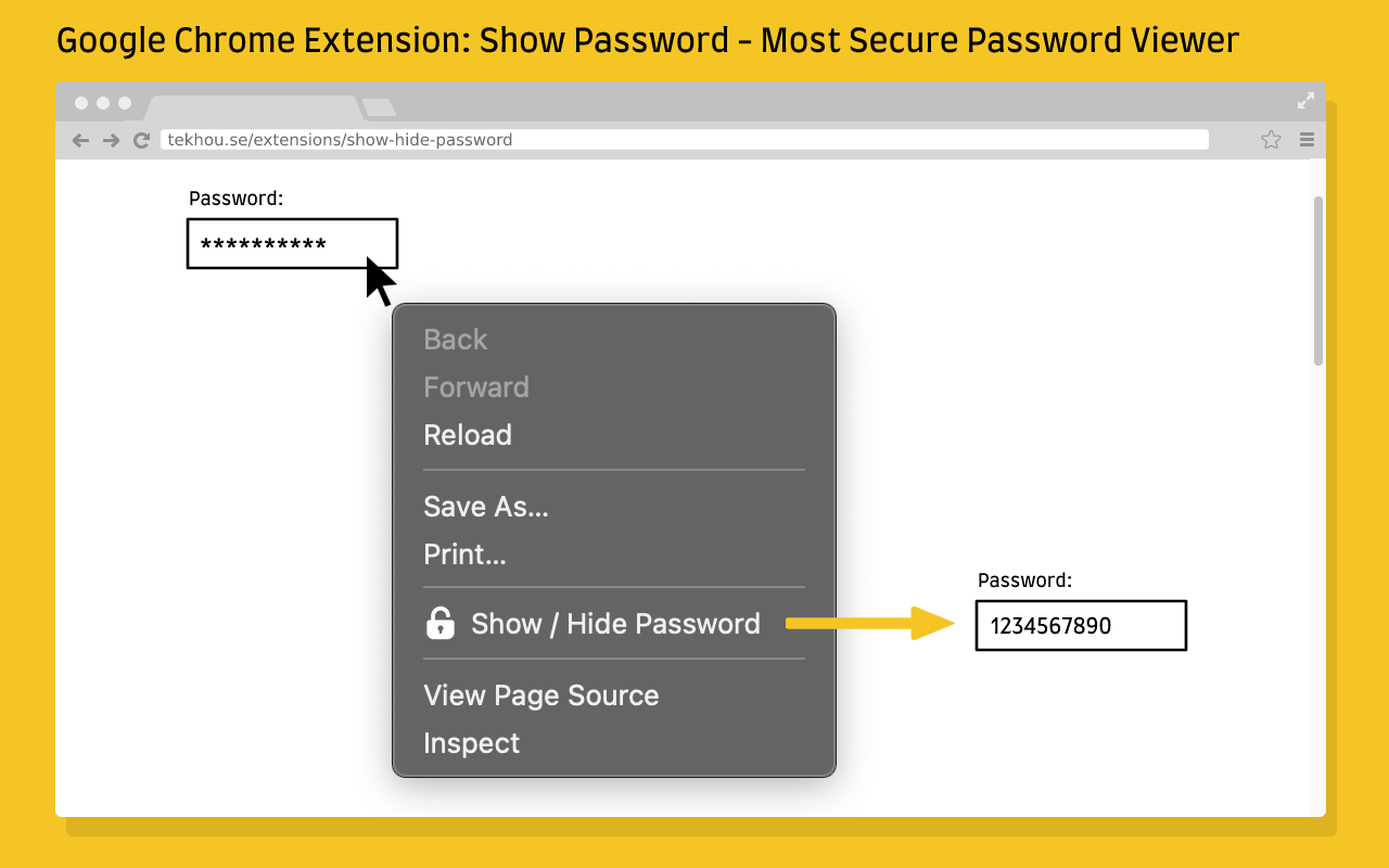 显示密码 - 最安全的密码查看器 chrome谷歌浏览器插件_扩展第1张截图