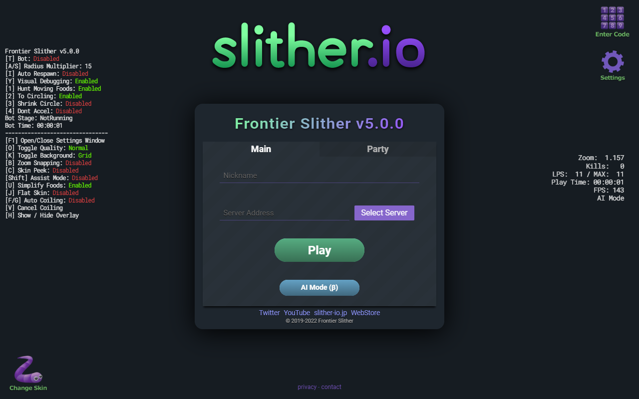 Frontier Slither chrome谷歌浏览器插件_扩展第4张截图