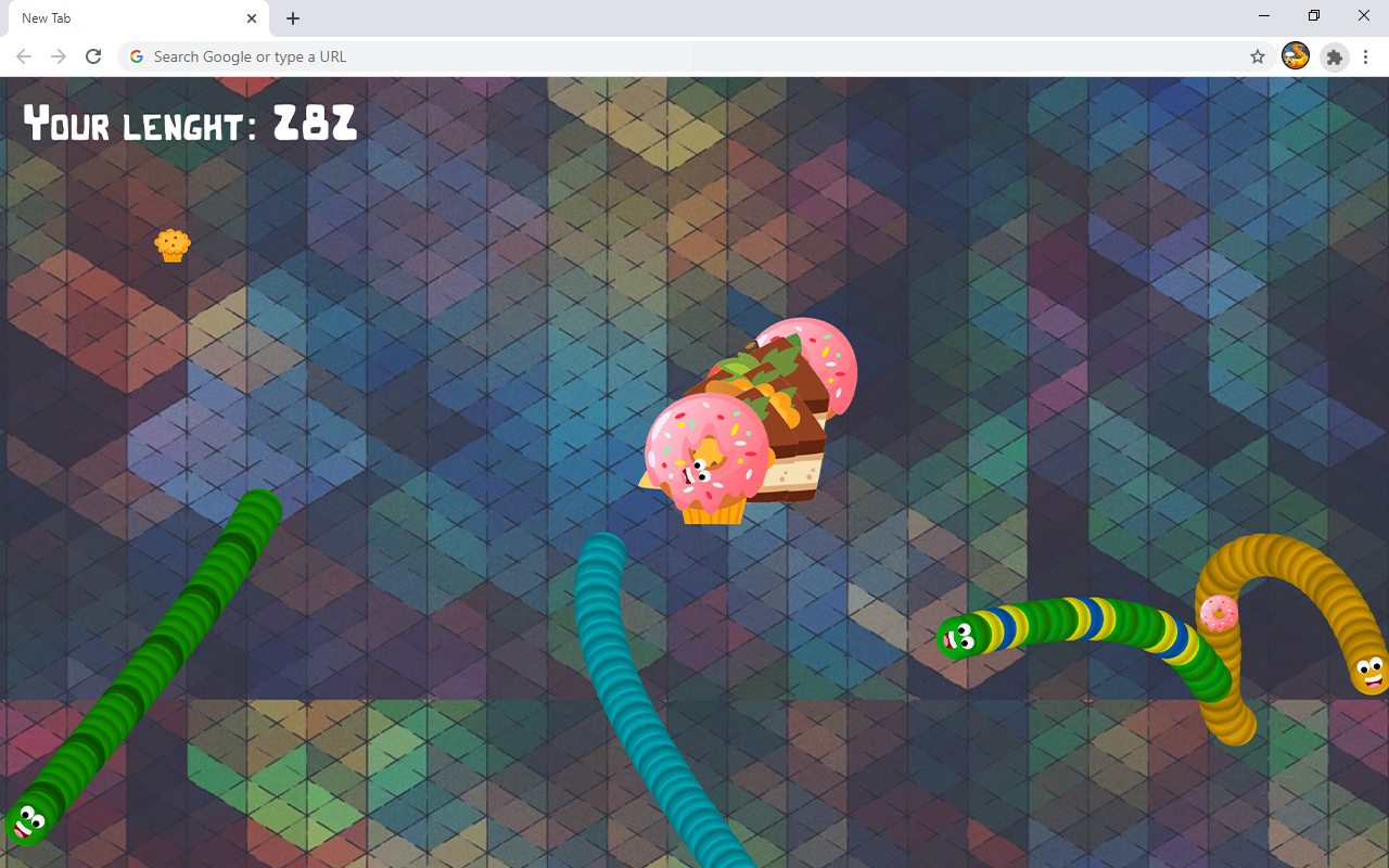 Worms Zone io Game chrome谷歌浏览器插件_扩展第2张截图