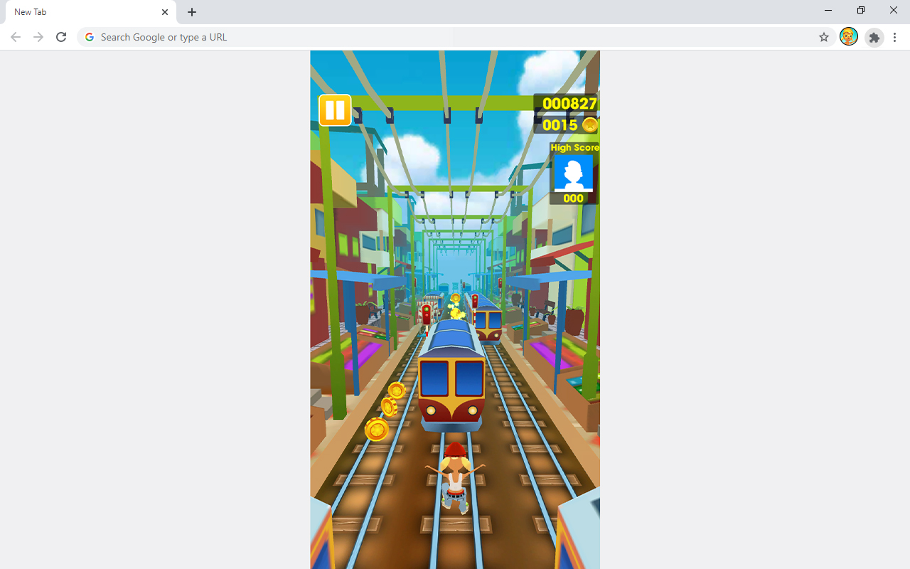 Train Surfers Runner Game chrome谷歌浏览器插件_扩展第3张截图