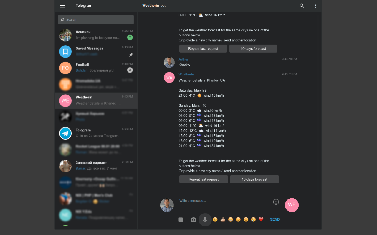 Dark theme for Telegram's Web version chrome谷歌浏览器插件_扩展第2张截图