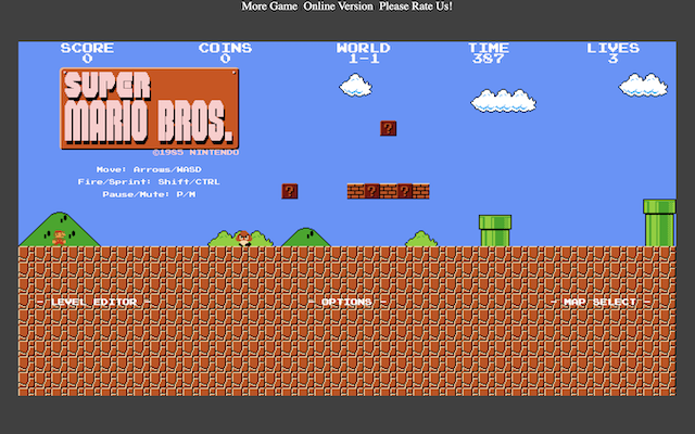 Super Mario Bros Offline. Desktop Version chrome谷歌浏览器插件_扩展第2张截图