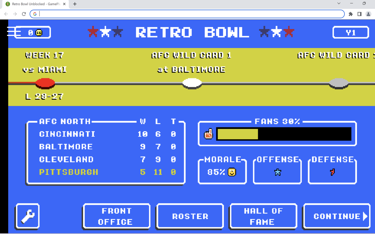 Retro Bowl Unblocked Game chrome谷歌浏览器插件_扩展第1张截图