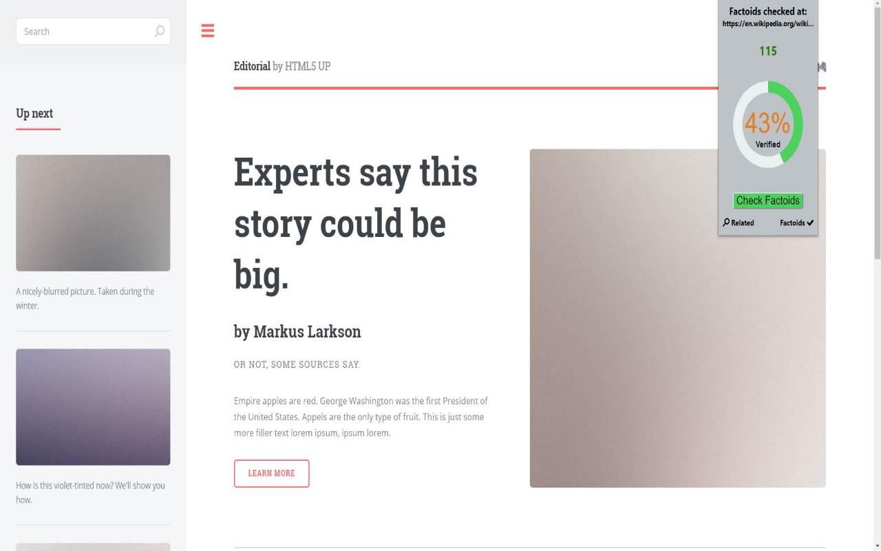 FactoidL (beta) chrome谷歌浏览器插件_扩展第1张截图