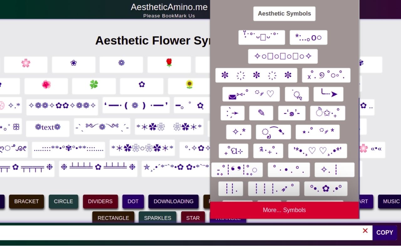 Aesthetic Symbols chrome谷歌浏览器插件_扩展第3张截图