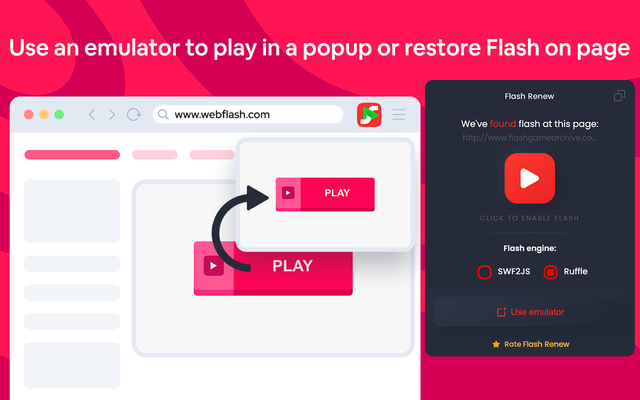 Flash works Again chrome谷歌浏览器插件_扩展第2张截图