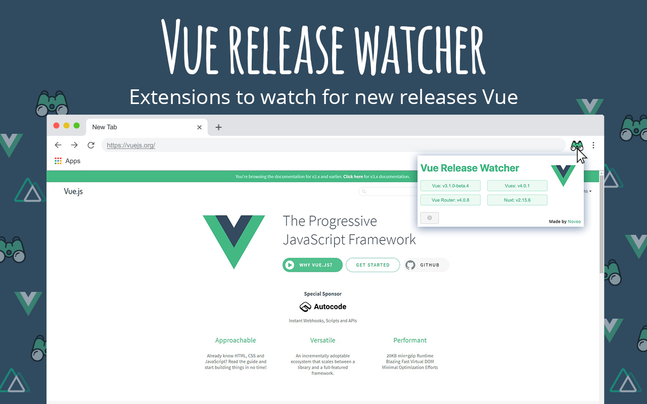 Vue release watcher chrome谷歌浏览器插件_扩展第7张截图