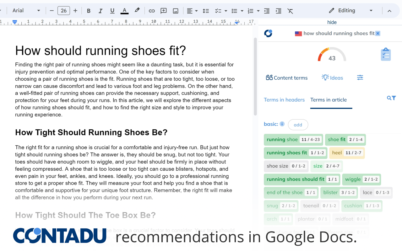 CONTADU NeuronWriter - SEO/NLP optimization chrome谷歌浏览器插件_扩展第6张截图