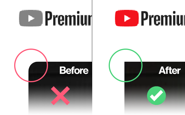 Remove youtube video radius / rounded border chrome谷歌浏览器插件_扩展第1张截图