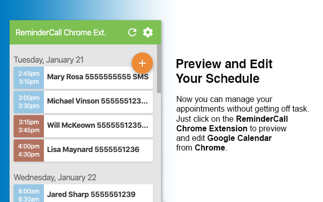ReminderCall Chrome Ext. chrome谷歌浏览器插件_扩展第2张截图