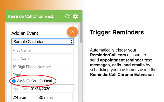 ReminderCall Chrome Ext. chrome谷歌浏览器插件_扩展第4张截图