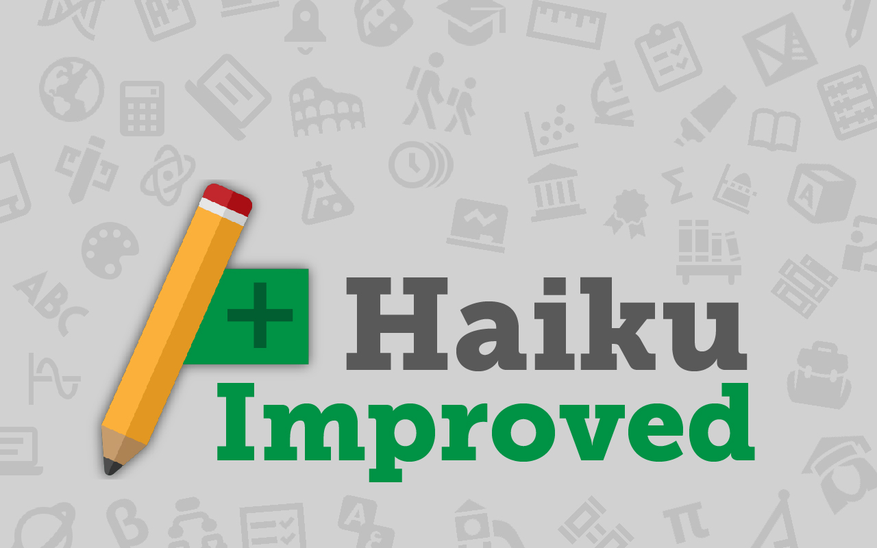 Haiku Improved chrome谷歌浏览器插件_扩展第1张截图