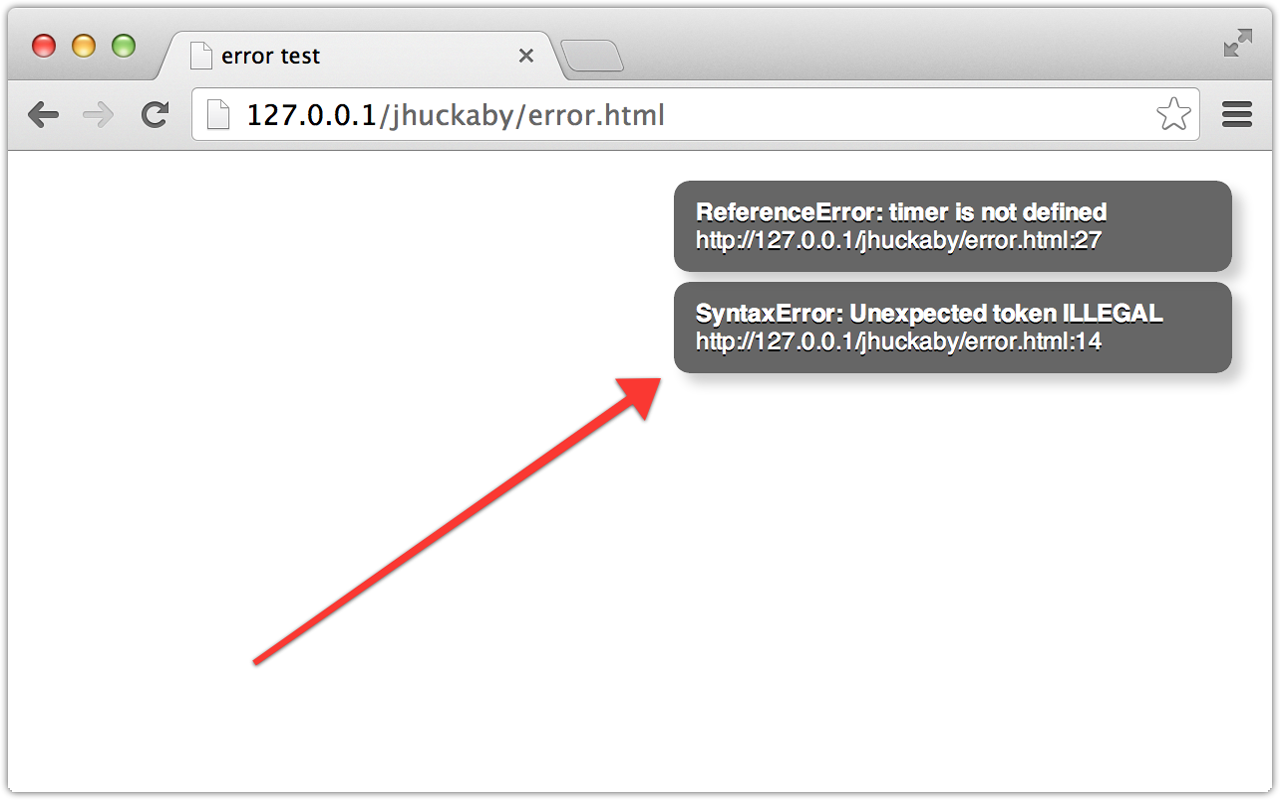 Visible Errors chrome谷歌浏览器插件_扩展第1张截图