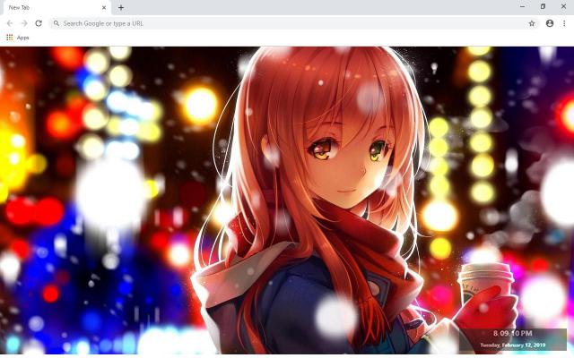 Anime Girls Wallpapers and New Tab chrome谷歌浏览器插件_扩展第2张截图