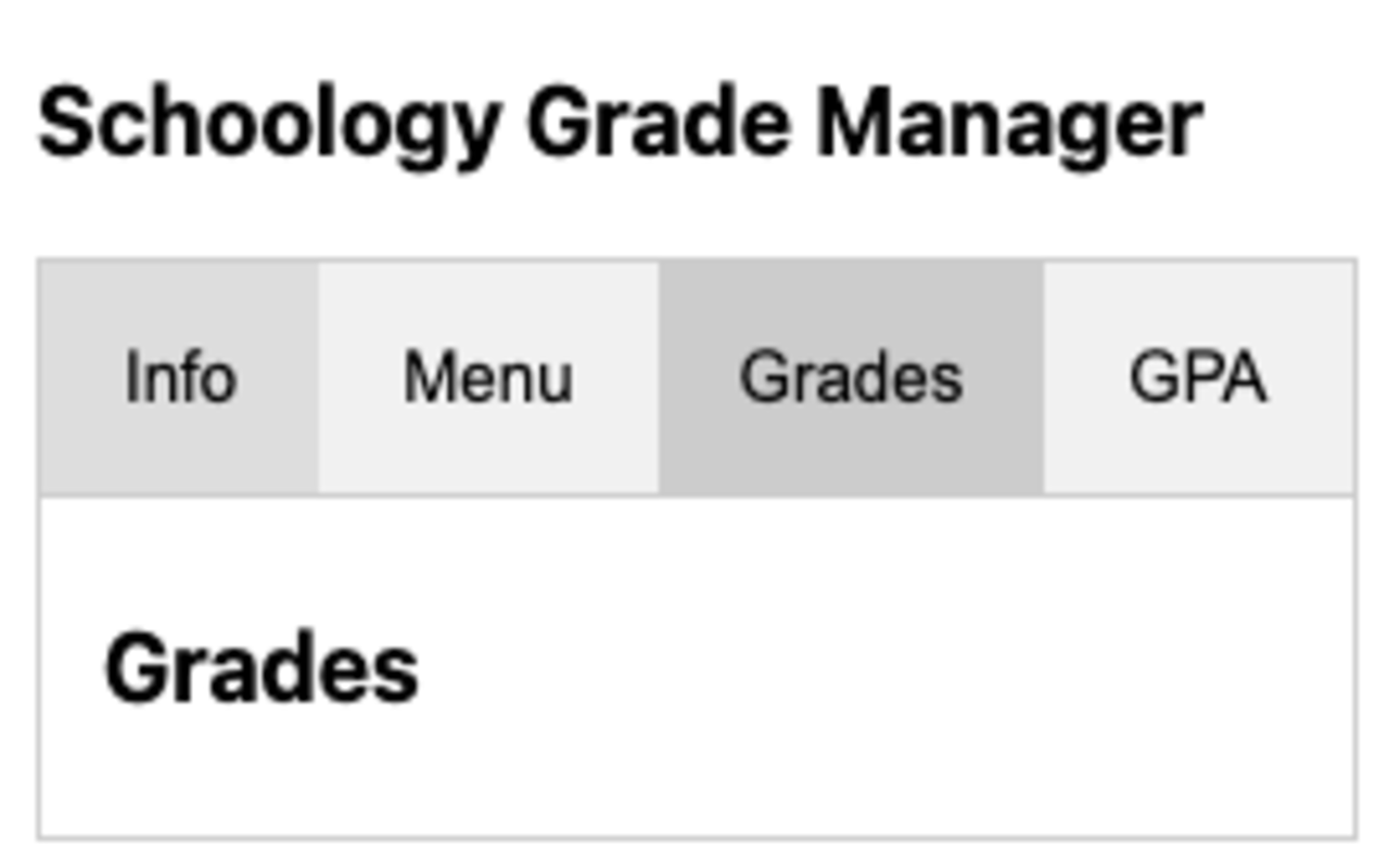 Schoology Grade Manager chrome谷歌浏览器插件_扩展第1张截图