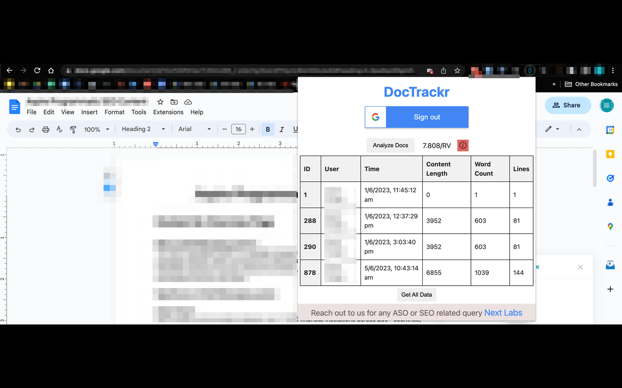 DocTrackr chrome谷歌浏览器插件_扩展第1张截图
