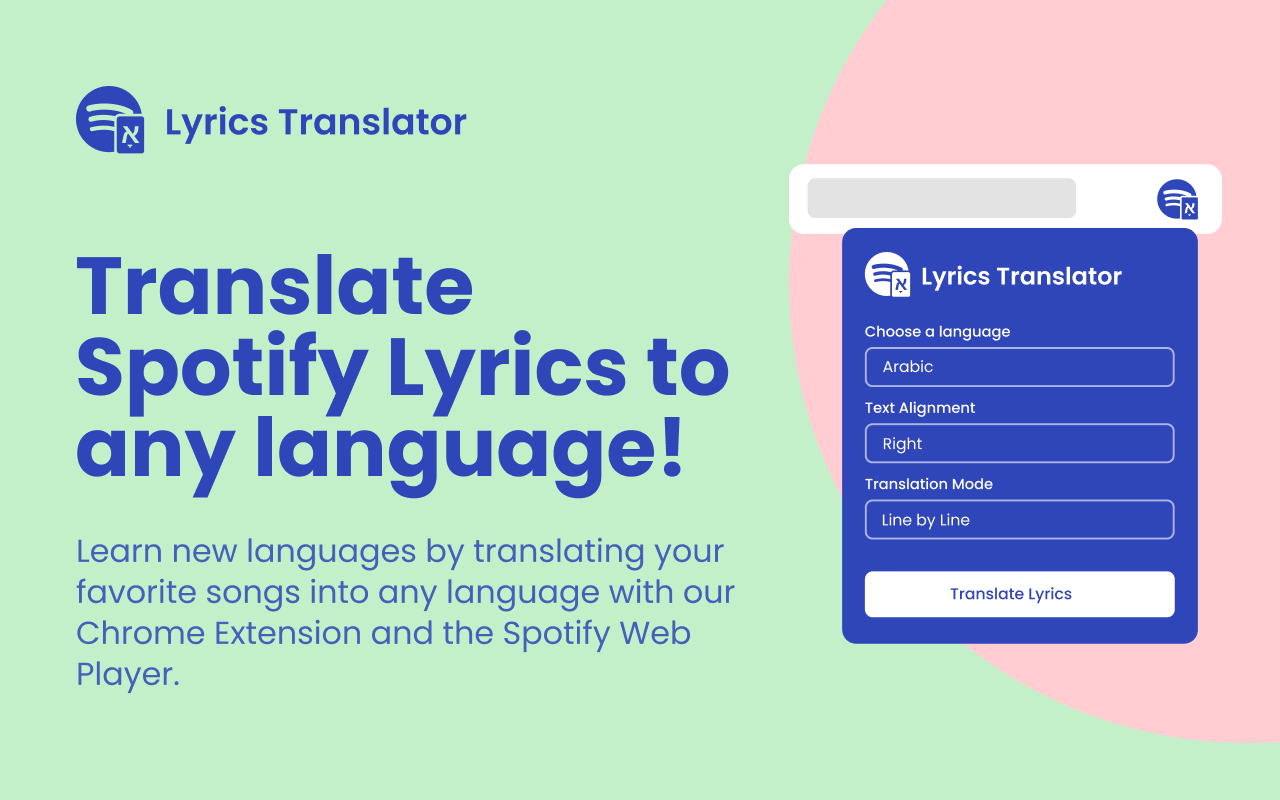 Spotify Lyrics Translator chrome谷歌浏览器插件_扩展第4张截图