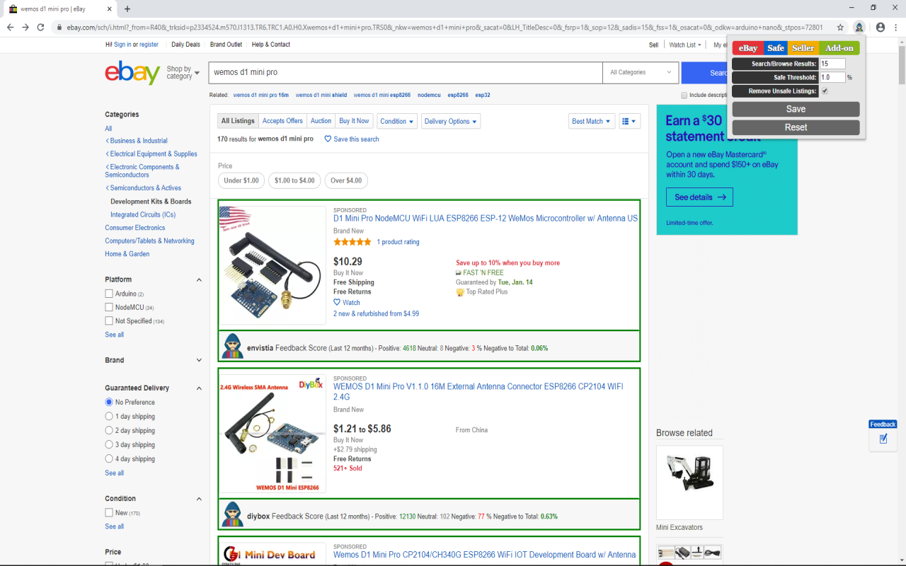 eBay Safe Sellers chrome谷歌浏览器插件_扩展第4张截图