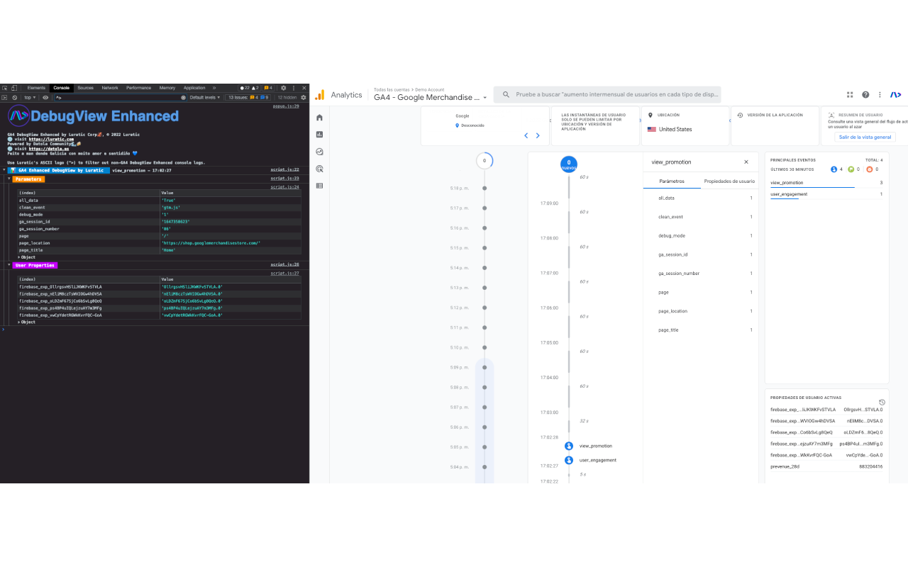 GA4 Enhanced DebugView by Luratic chrome谷歌浏览器插件_扩展第1张截图