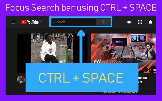 Focus Search Bar chrome谷歌浏览器插件_扩展第1张截图