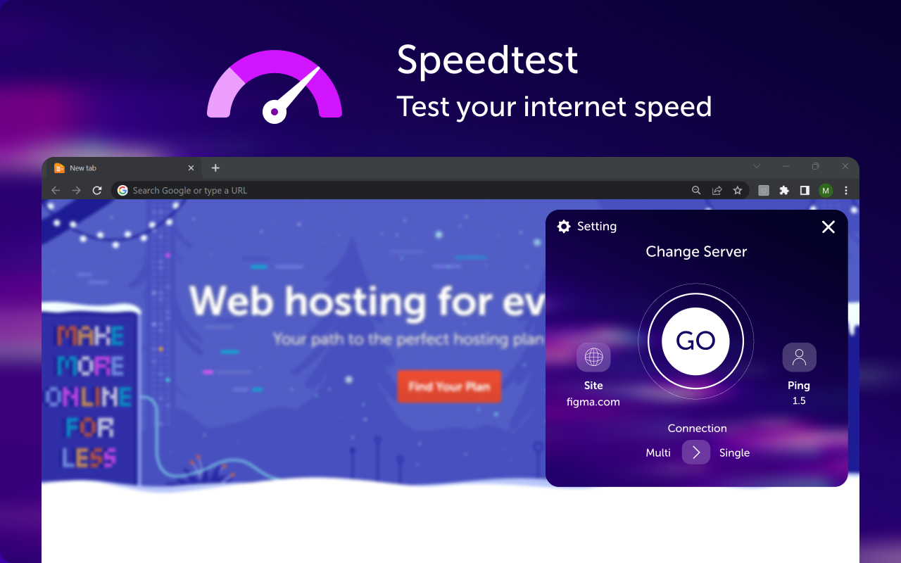 Speed Test - Test the Internet Speed chrome谷歌浏览器插件_扩展第2张截图