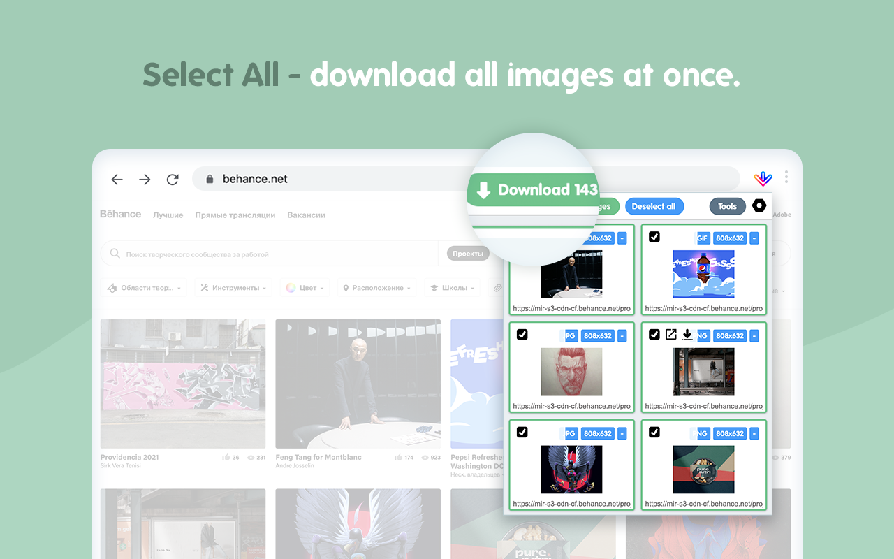 Image Downloader - Save photos and pictures chrome谷歌浏览器插件_扩展第2张截图