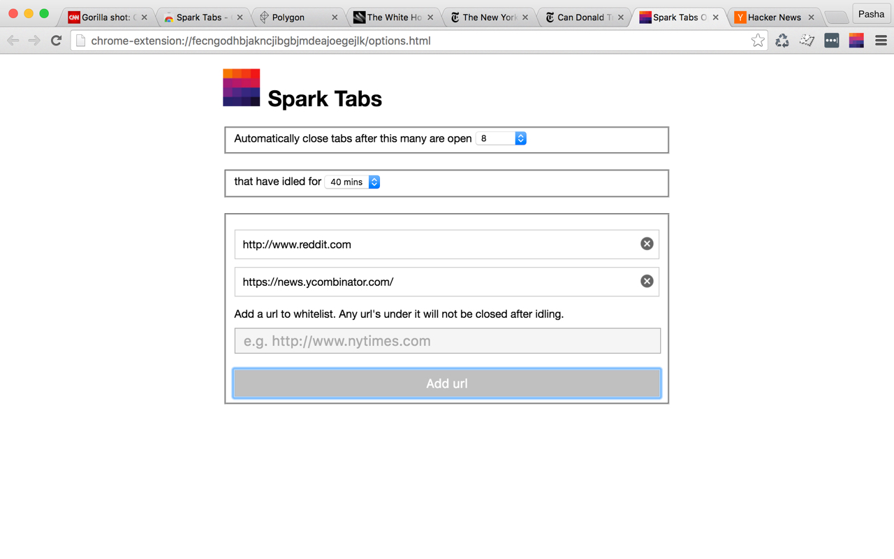 Spark Tabs chrome谷歌浏览器插件_扩展第2张截图