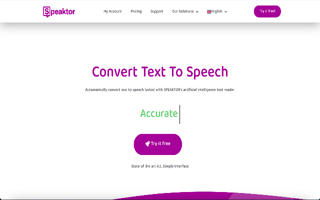 Speaktor: Convert Text to Audio chrome谷歌浏览器插件_扩展第1张截图