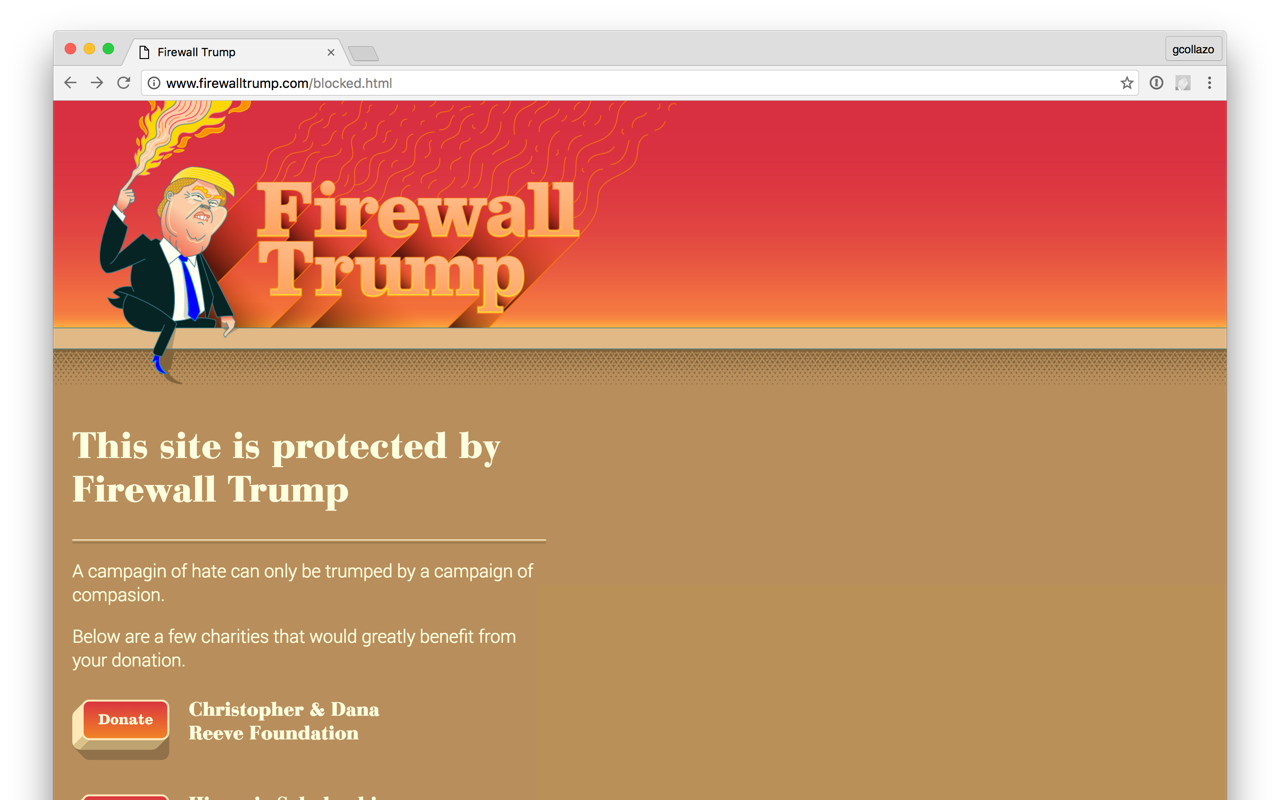 Firewall Trump chrome谷歌浏览器插件_扩展第1张截图
