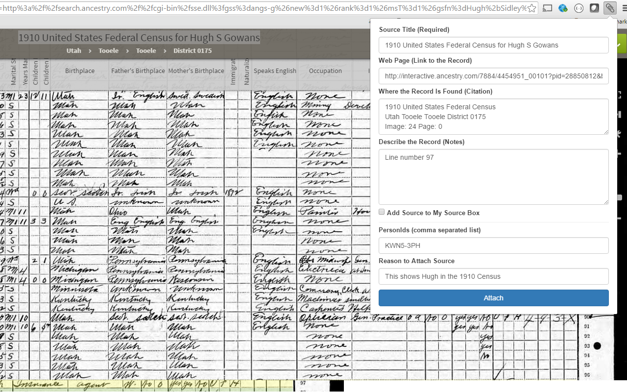 Ancestry Source Linker chrome谷歌浏览器插件_扩展第1张截图