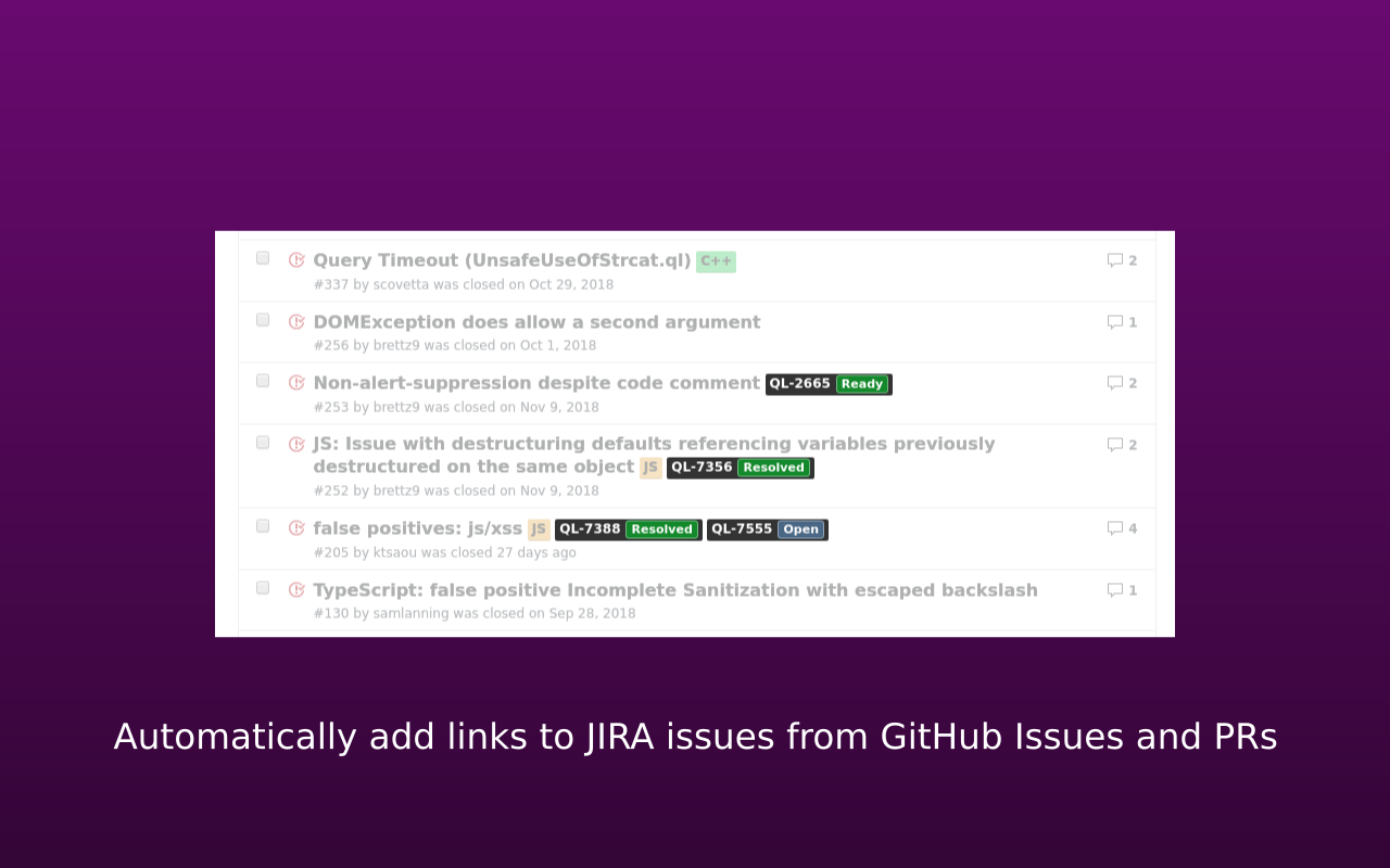 Links for GitHub & Jira chrome谷歌浏览器插件_扩展第2张截图