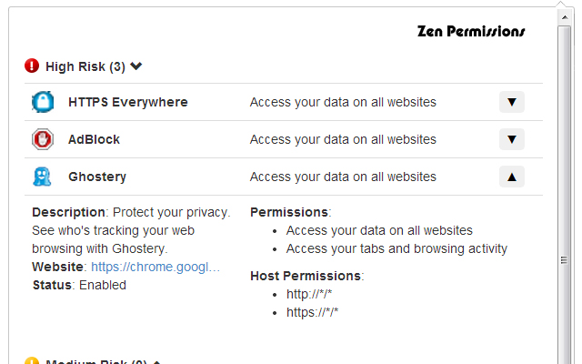 Zen Permissions chrome谷歌浏览器插件_扩展第2张截图