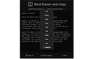 Bard Export and Copy - Save your chats! chrome谷歌浏览器插件_扩展第5张截图