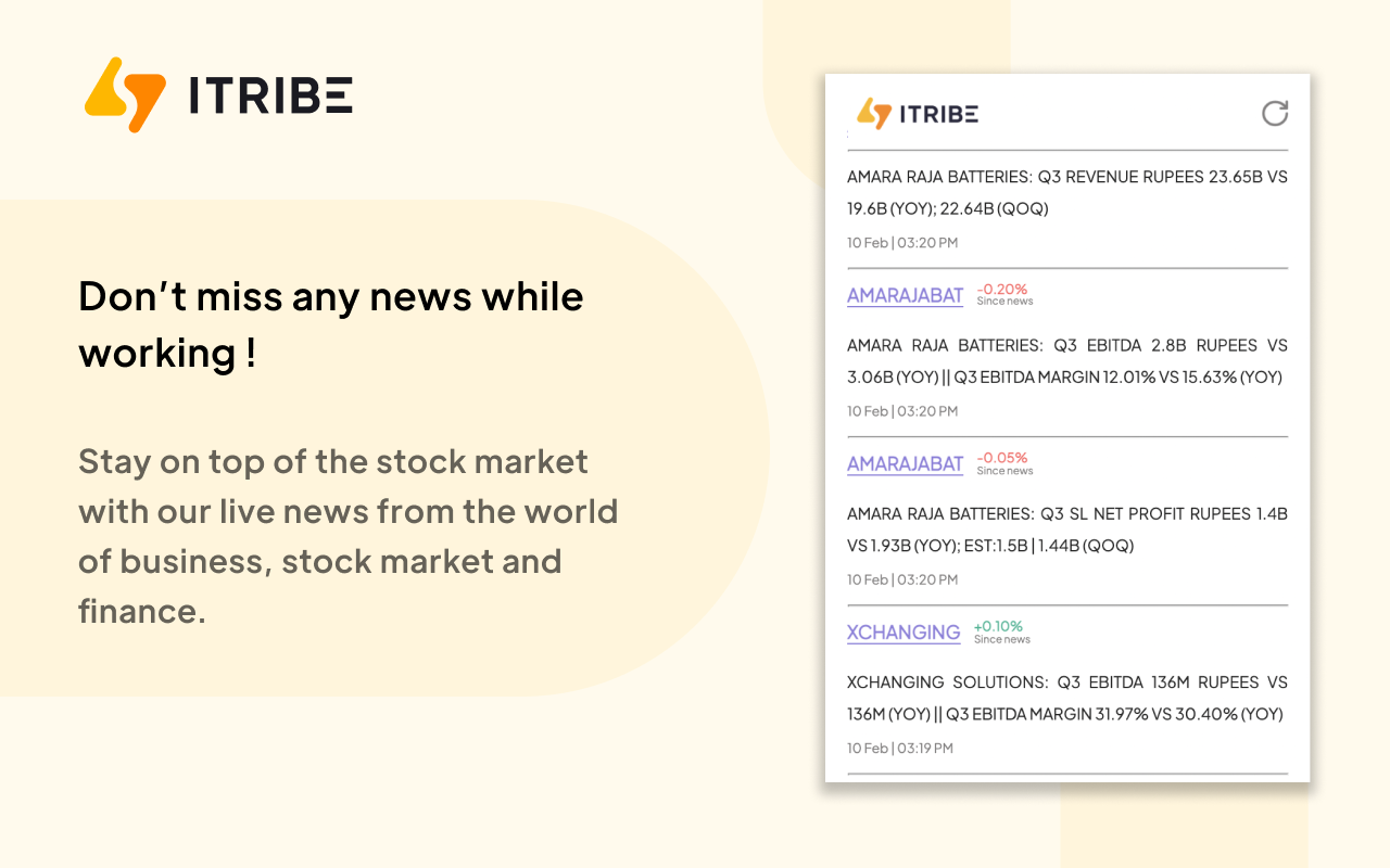 iTribe: Live Stock Market News chrome谷歌浏览器插件_扩展第1张截图