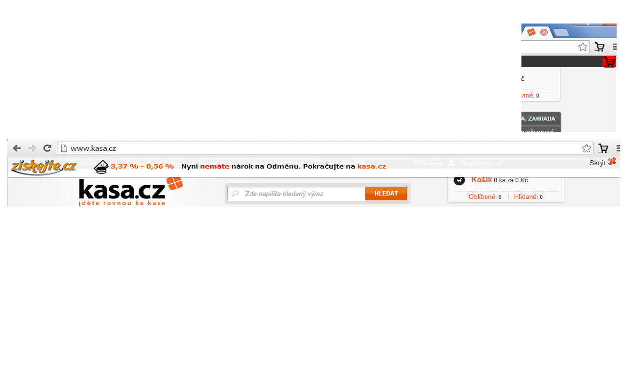 Ziskejte.cz - CashBack chrome谷歌浏览器插件_扩展第1张截图