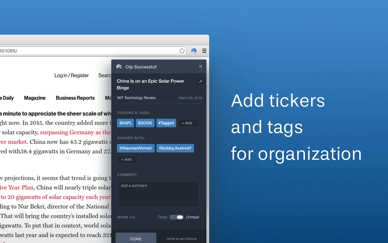 Sentieo Web Clipper chrome谷歌浏览器插件_扩展第3张截图