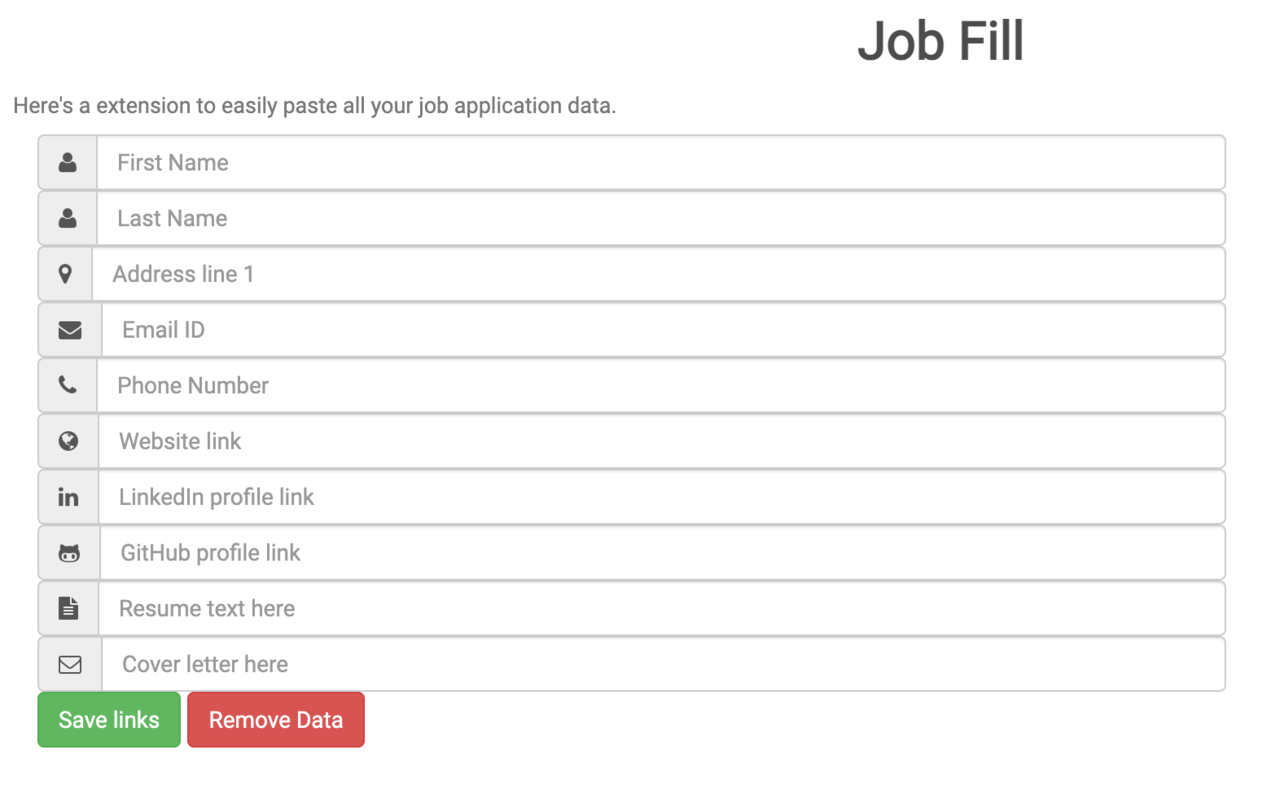 Job Fill chrome谷歌浏览器插件_扩展第1张截图