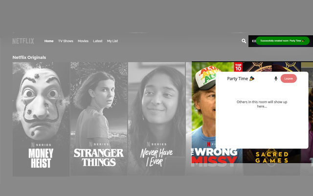 Sinc - Watch Netflix Together chrome谷歌浏览器插件_扩展第4张截图