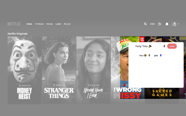 Sinc - Watch Netflix Together chrome谷歌浏览器插件_扩展第5张截图