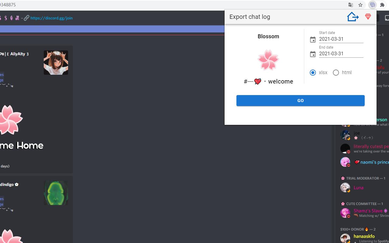 Discord Chat Exporter - Save discord chats chrome谷歌浏览器插件_扩展第2张截图