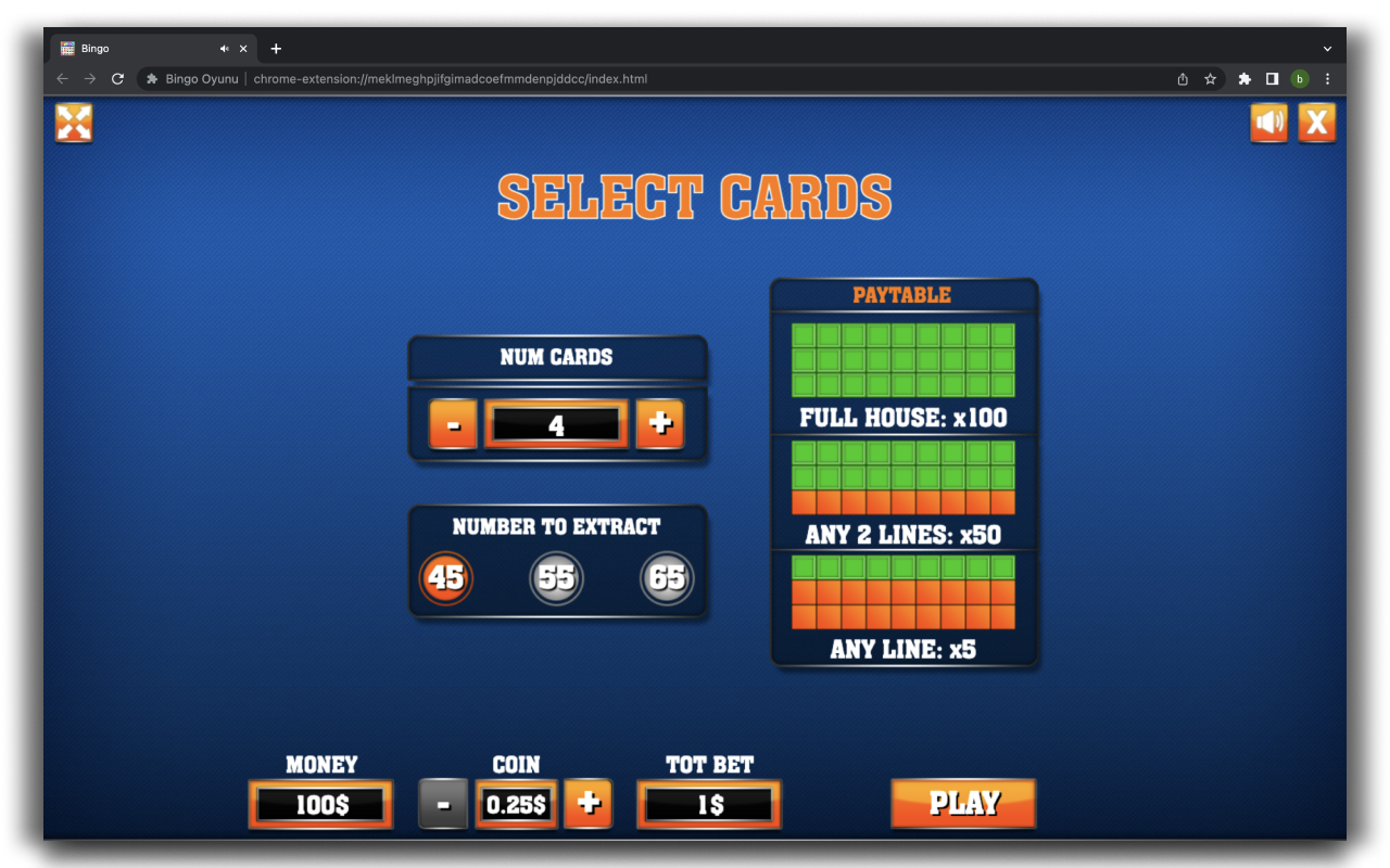 Bingo Game - HTML5 Game chrome谷歌浏览器插件_扩展第4张截图