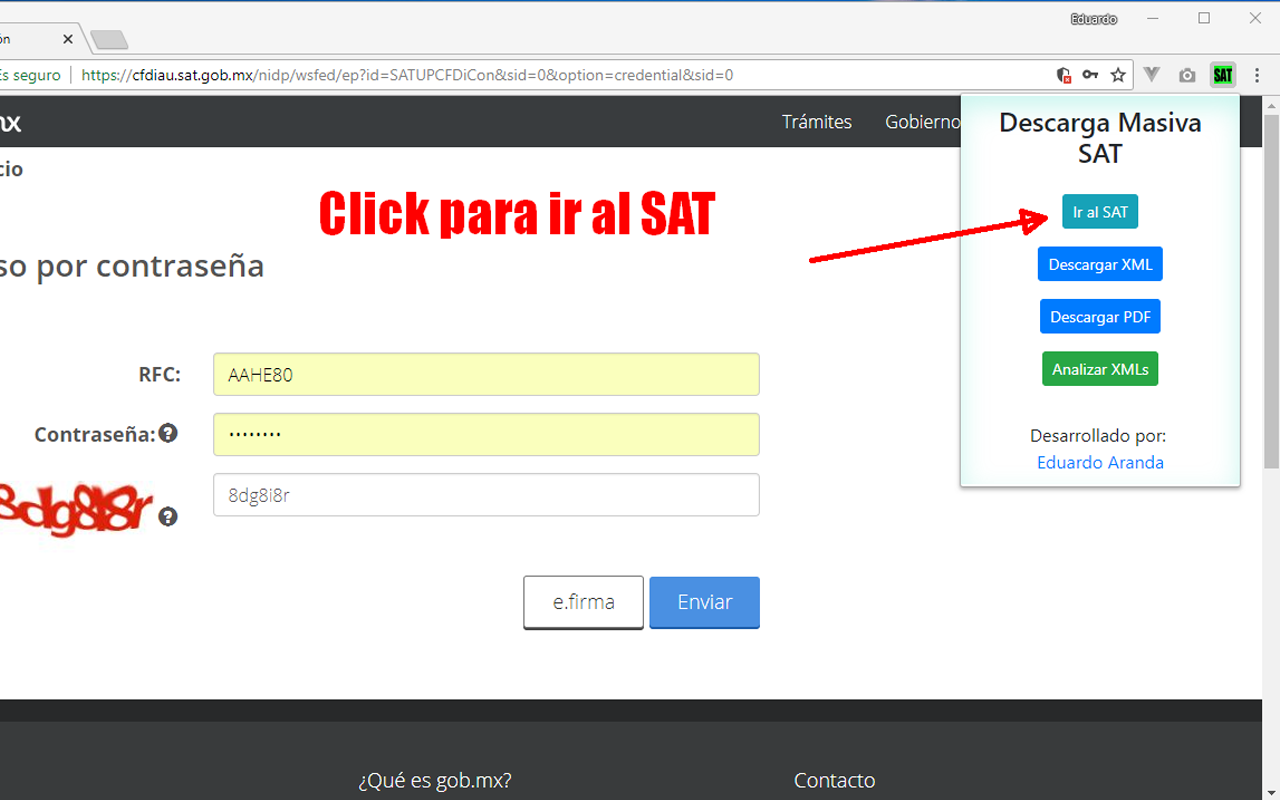 Descarga Masiva Facturas XML CFDI SAT México chrome谷歌浏览器插件_扩展第1张截图