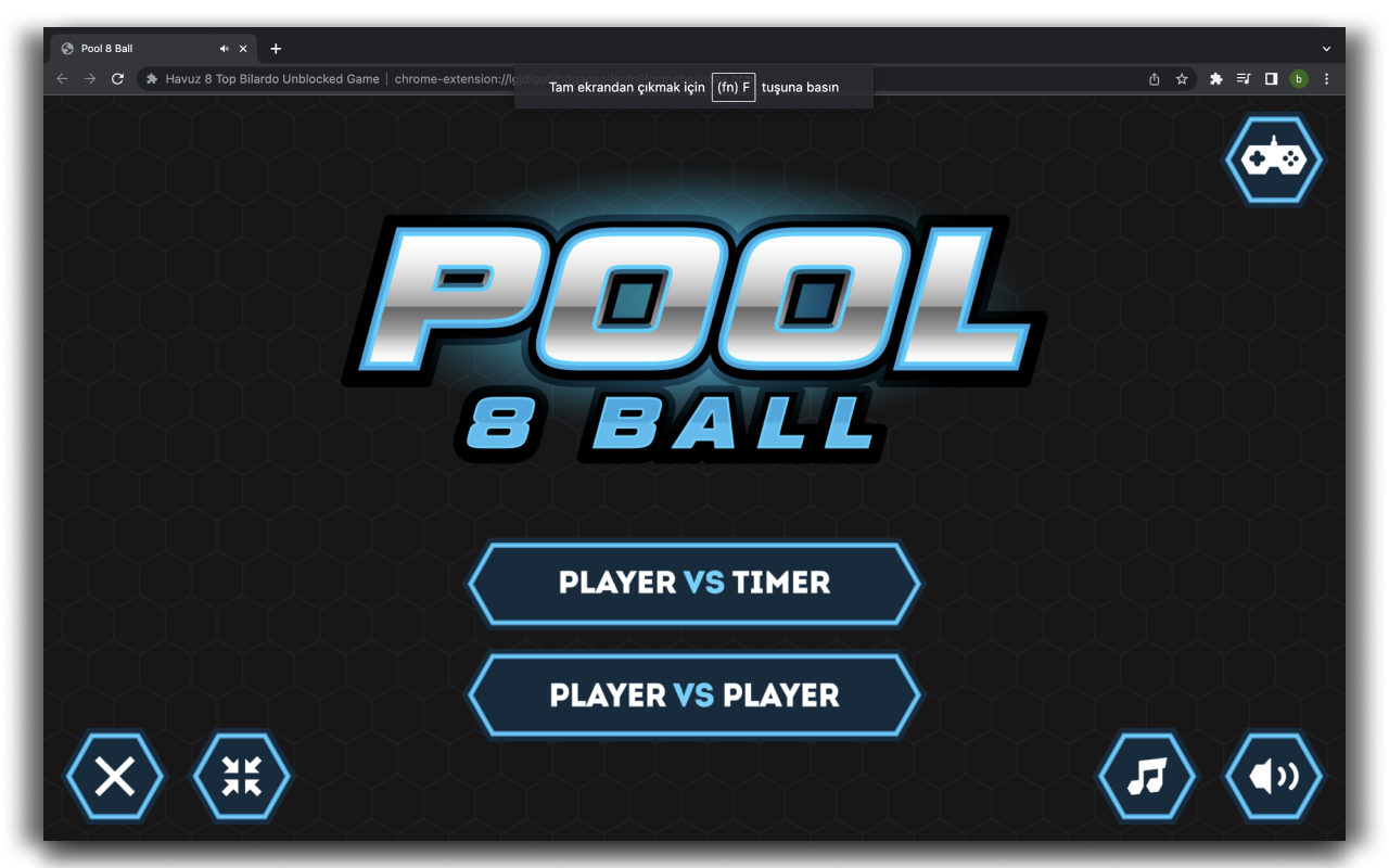 Pool 8 Ball Billiards - HTML5 Game chrome谷歌浏览器插件_扩展第2张截图