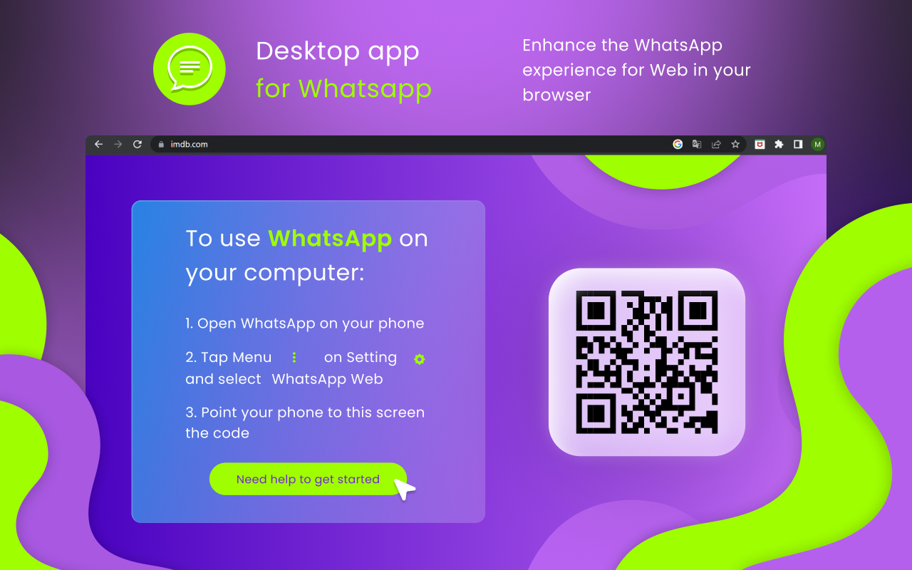 Desktop App for WhatsApp Web chrome谷歌浏览器插件_扩展第3张截图