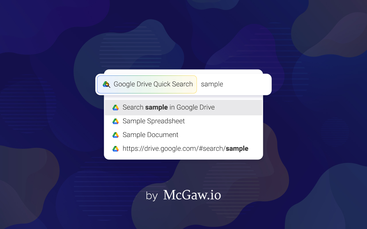 Google Drive™ Omnibar Search chrome谷歌浏览器插件_扩展第1张截图