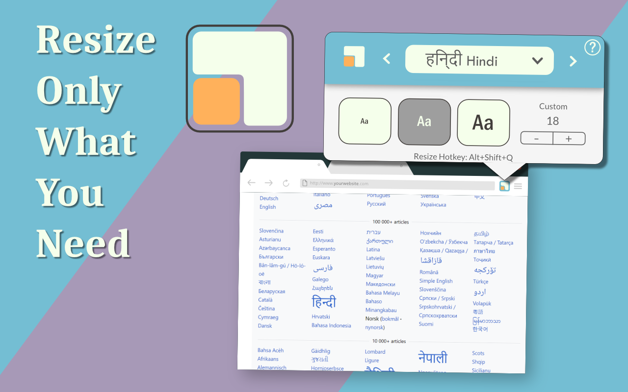 Hanzisize chrome谷歌浏览器插件_扩展第4张截图