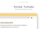 Yellow Tomato — Pomodoro Timer & Site Blocker chrome谷歌浏览器插件_扩展第1张截图