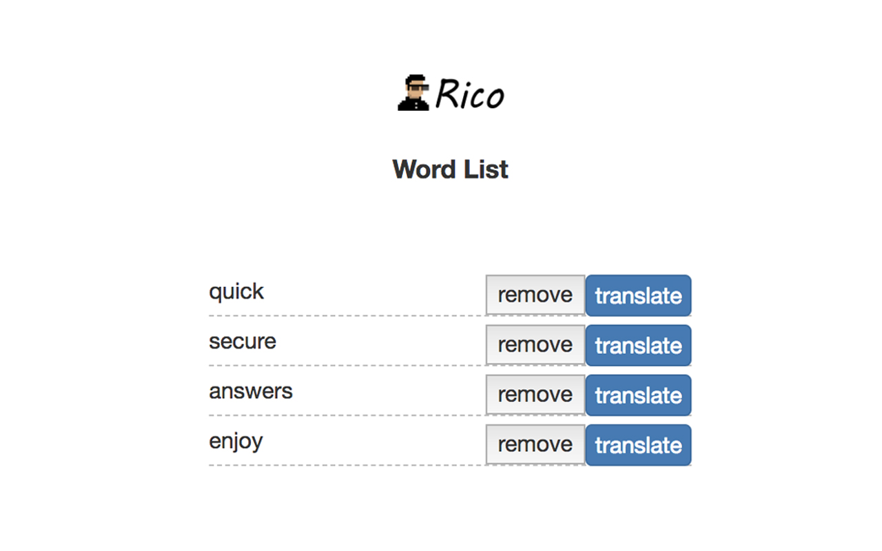 Rico单词本-收录网页中的单词进我的单词本 chrome谷歌浏览器插件_扩展第1张截图