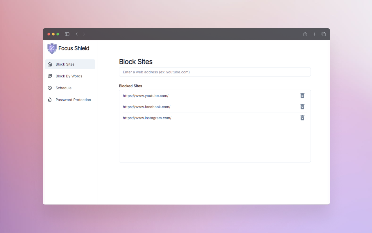 BlockSite: Focus Shield & Free Site Blocker chrome谷歌浏览器插件_扩展第3张截图